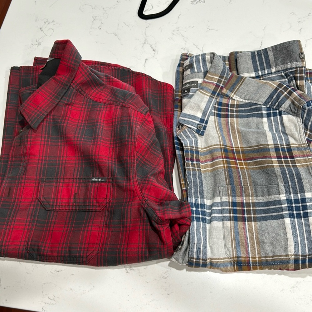 Eddie Bauer Mens xl flannel shirts